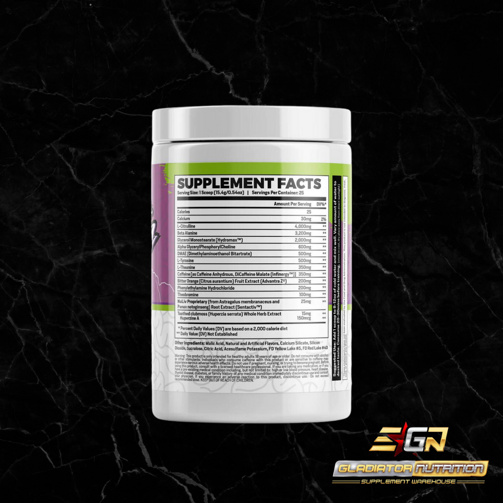 Pre Workout Phase 1 Brain Blitz Gladiator Nutrition LTD