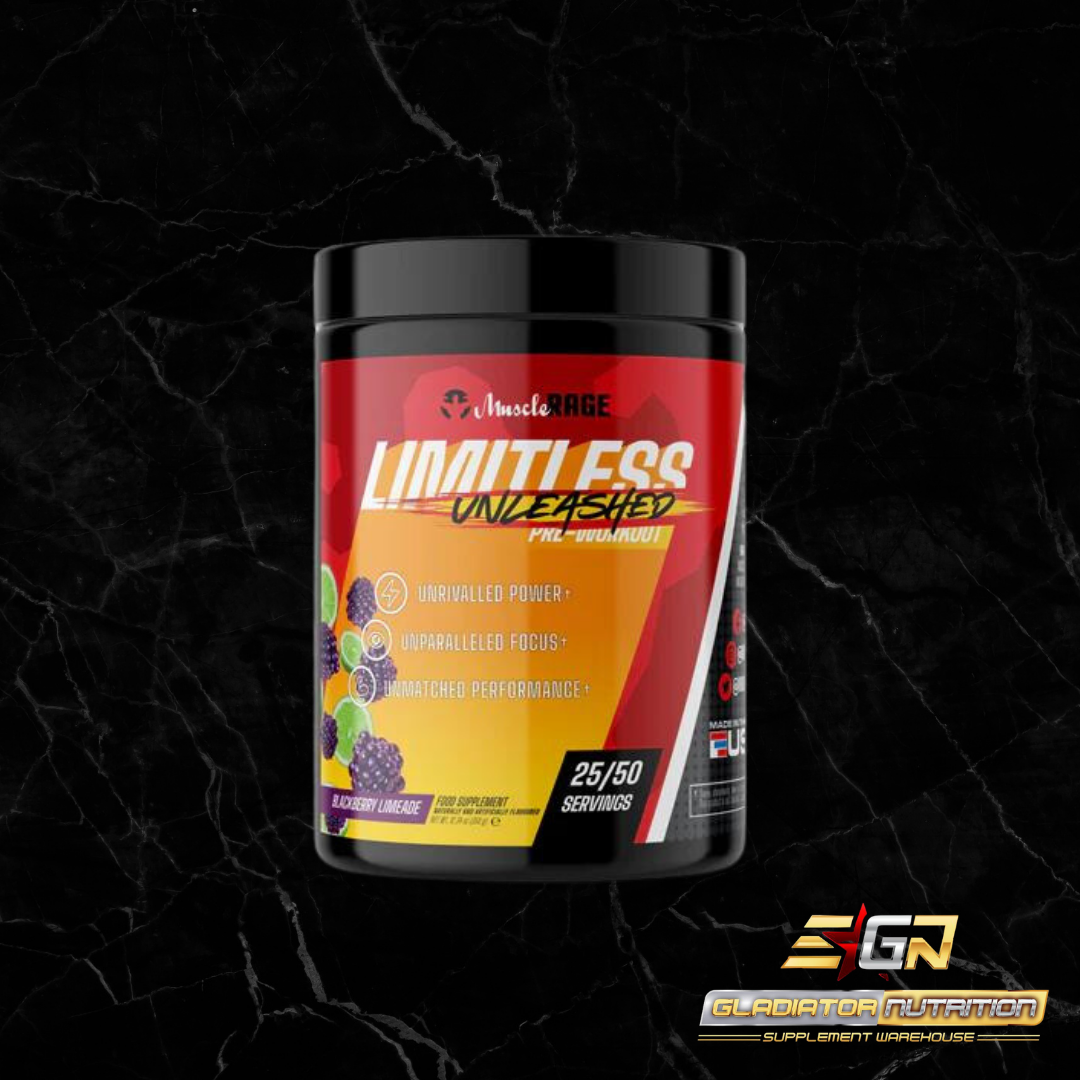 Pre Workout Muscle Rage Limitless Pre Workout Gladiator Nutrition LTD