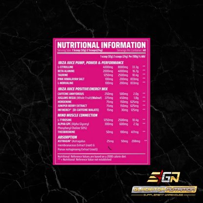 Gorillalpha Ibiza Juice Pre Workout